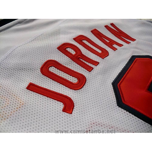 Camiseta USA 1992 Michael Jordan #9 Blanco